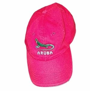 ♥️ ARUBA 🍹LIZARD ISLANDS REDGREEN DAD HAT🥭🌴🏝️🗿🥥🌊💧 🆓FREEW/$50 BUNDLE❣️